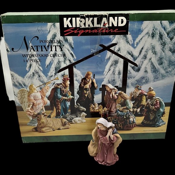 Kirkland Signature Nativity MARY Replacement Figurine 75177 Vintage - Picture 9 of 16